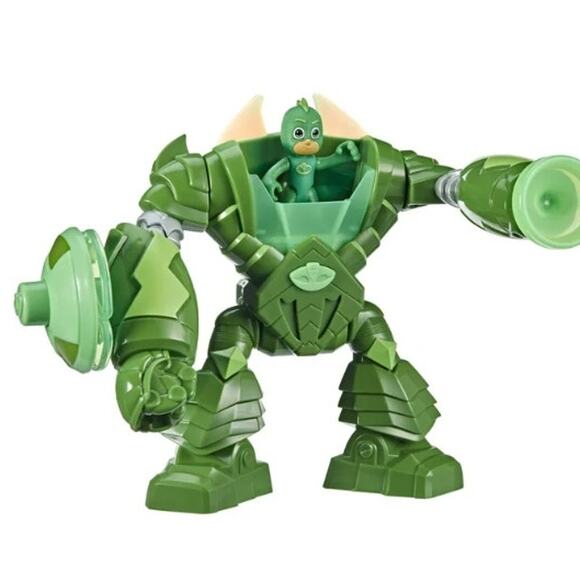 PJ Masks Robo-Gekko Hero ID Toy | Lights, Sounds & Action Arms with Figure NWT - Picture 3 of 5